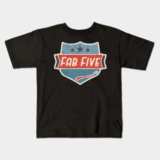 Fab five vintage art Kids T-Shirt